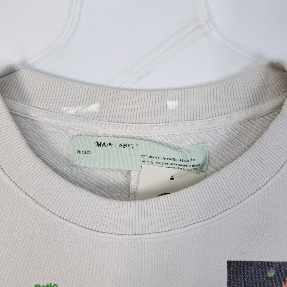 오프화이트 백 파스칼 맨투맨 상품이미지6