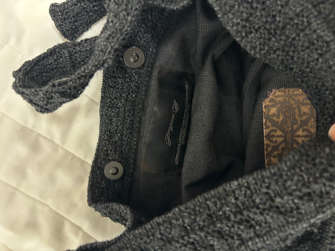 프로페서 이 Gathered Knit Bag Black 상품이미지7