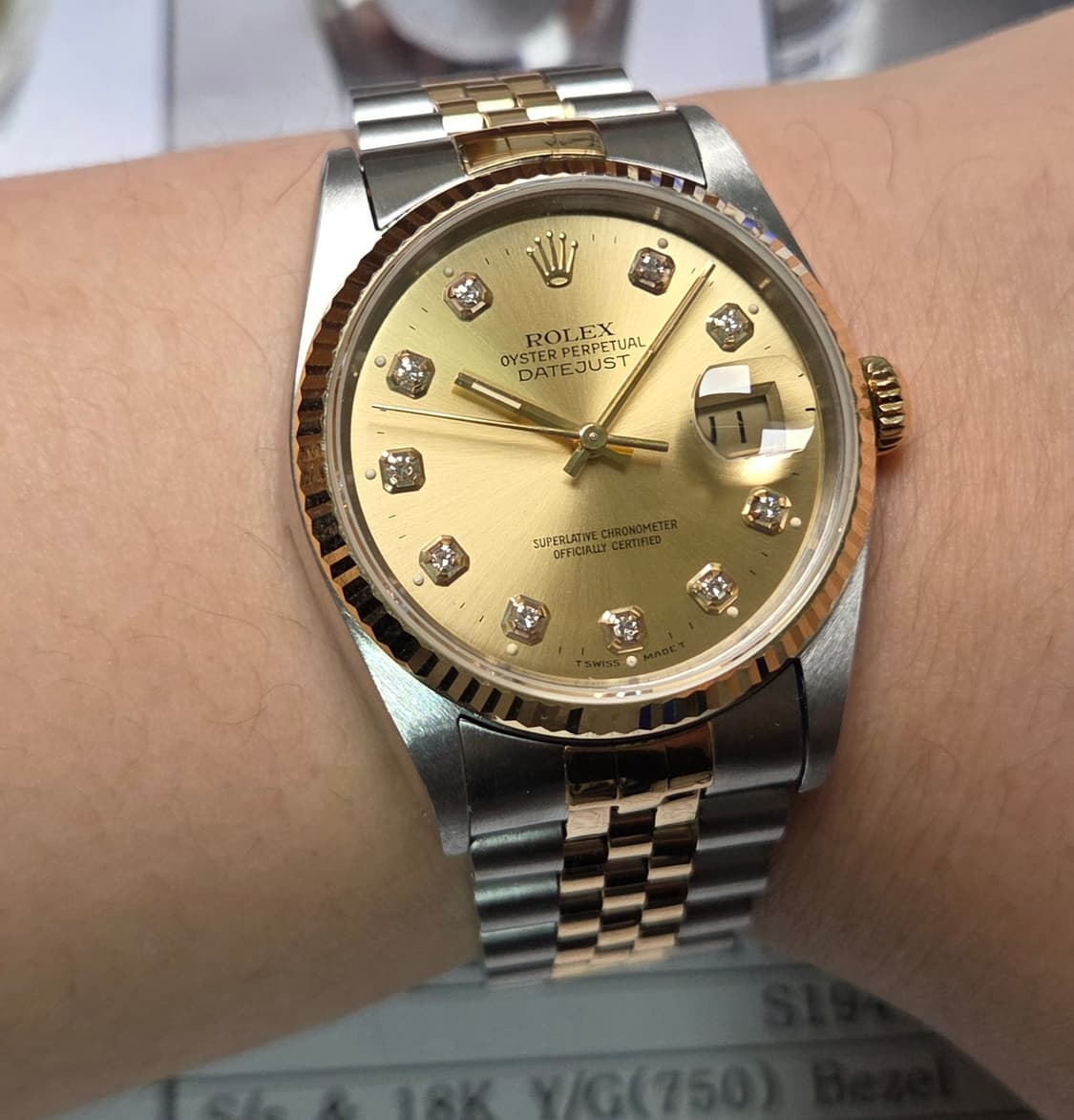 롤렉스 데이저스트 16233 18K콤비 샴골판 10P다이아 쥬빌리줄 (감 상품이미지9