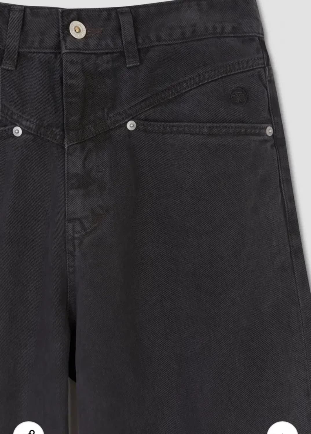 타일레 오버다이 흑청 데님 팬츠 상품이미지4