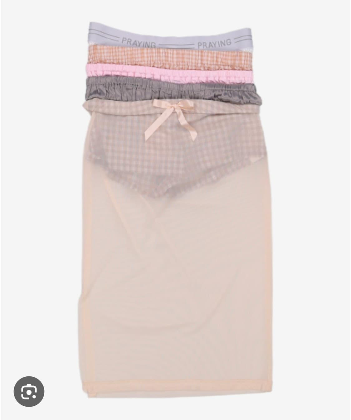프레잉 레이어드 스커트 XS 새상품 판매 praying 상품이미지1