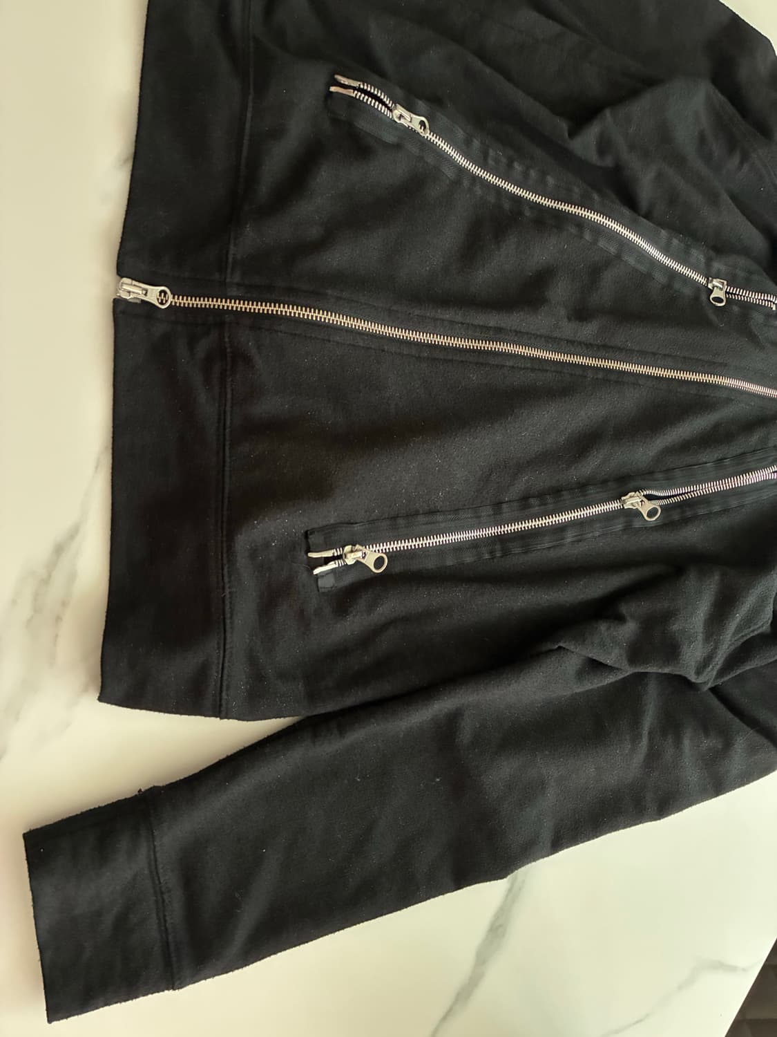 Semantic design two way zip hoodie 상품이미지2
