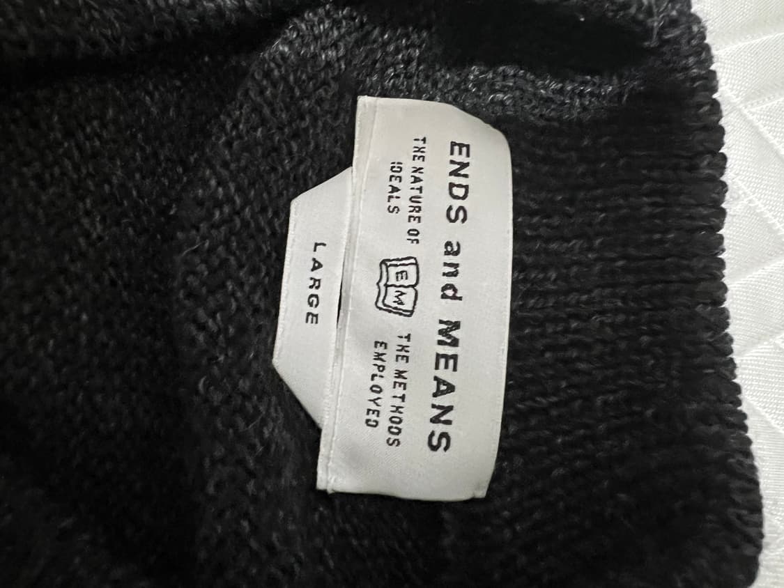 엔즈앤드민즈 ENDS and MEANS 메리노 울 크루넥 니트 L 판매 상품이미지2