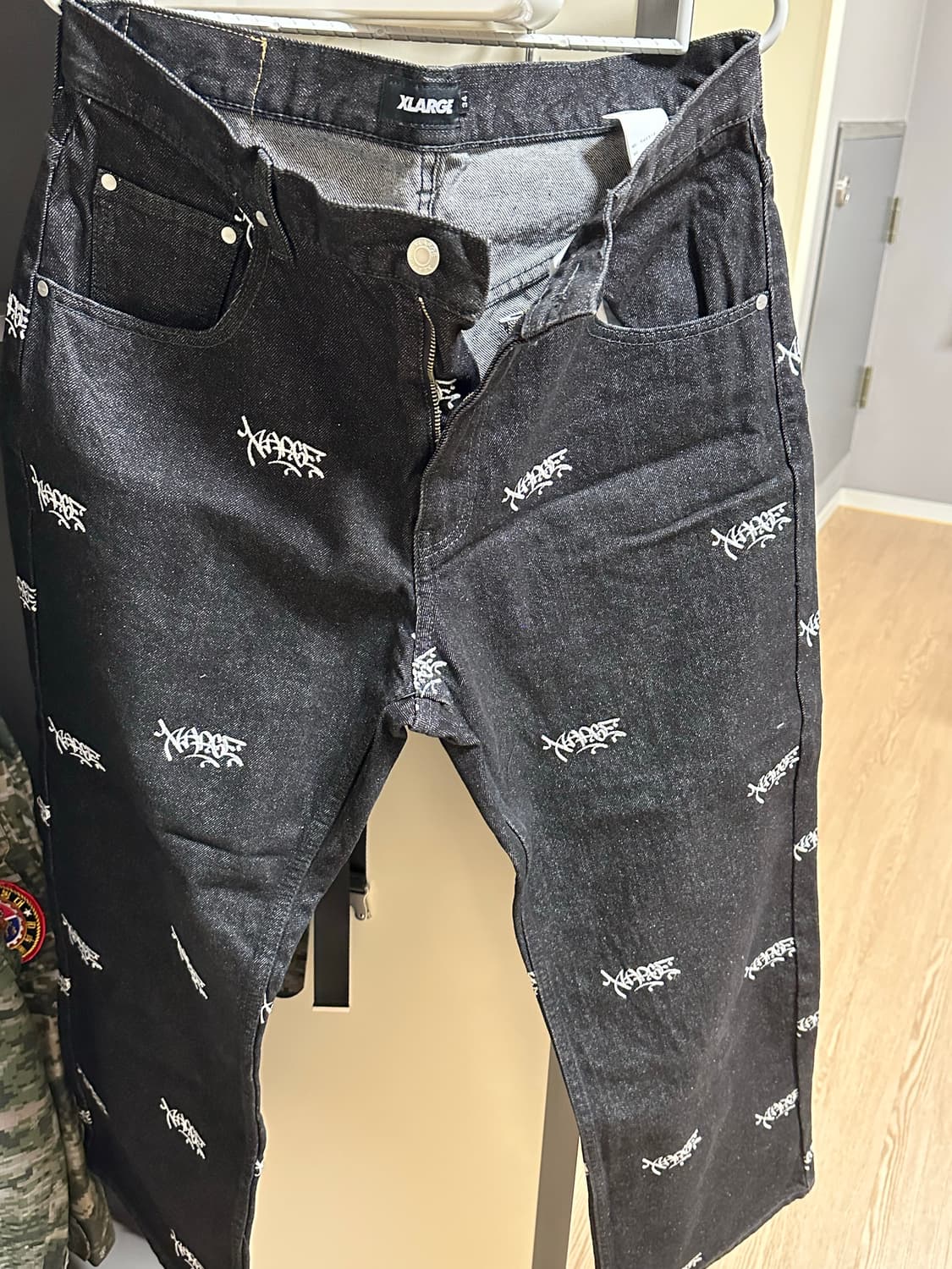 X-large 로고 흑청 데님 상품이미지1