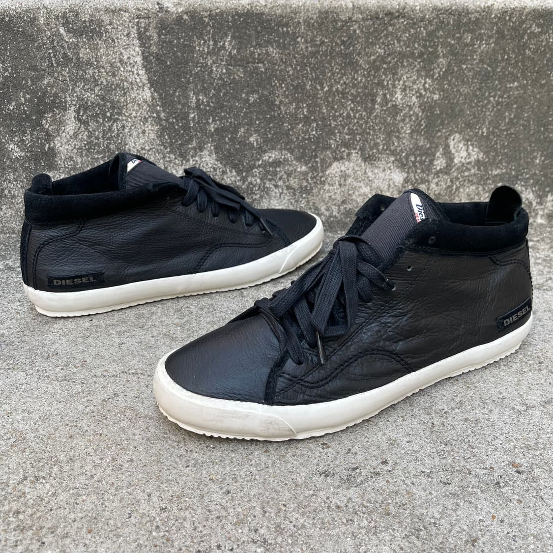 [280] Diesel VTG 레더/스웨이드 하이탑 스니커즈 상품이미지2