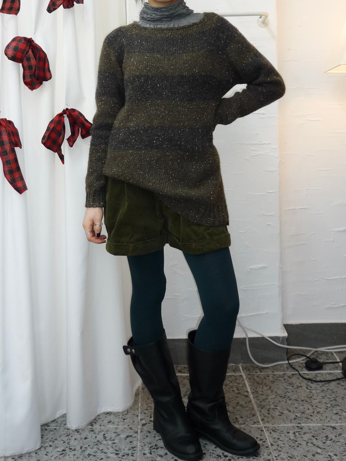 mocha stripe overfit knit 상품이미지2