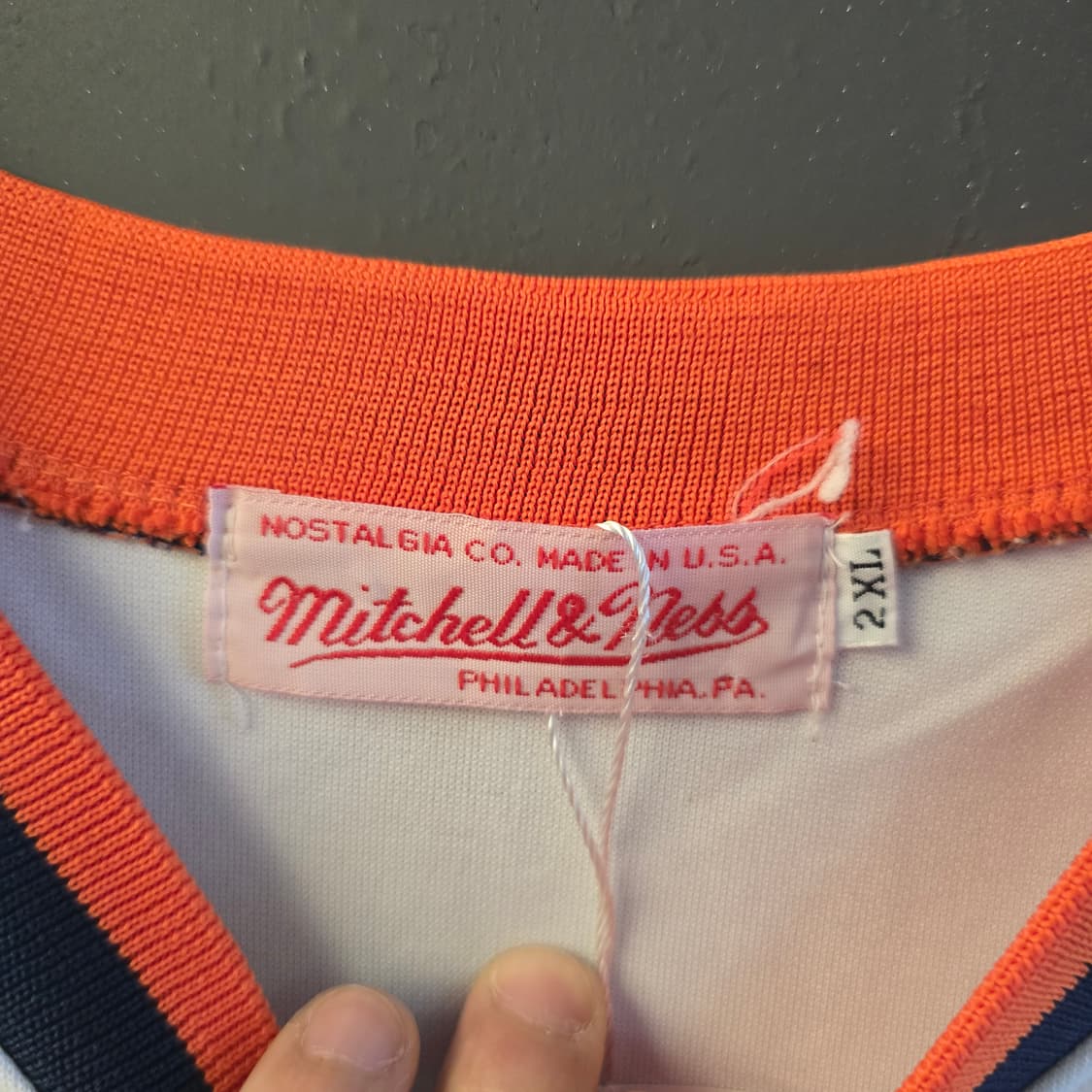 칸예착용 미첼앤네스 휴스턴 아스트로스 레트로 져지 2XL 상품이미지4