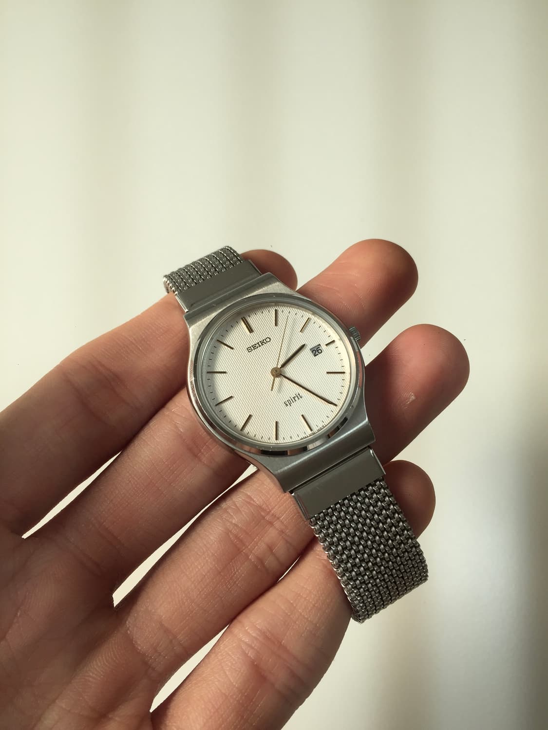 90s seiko spirit pin stripe dial 상품이미지5