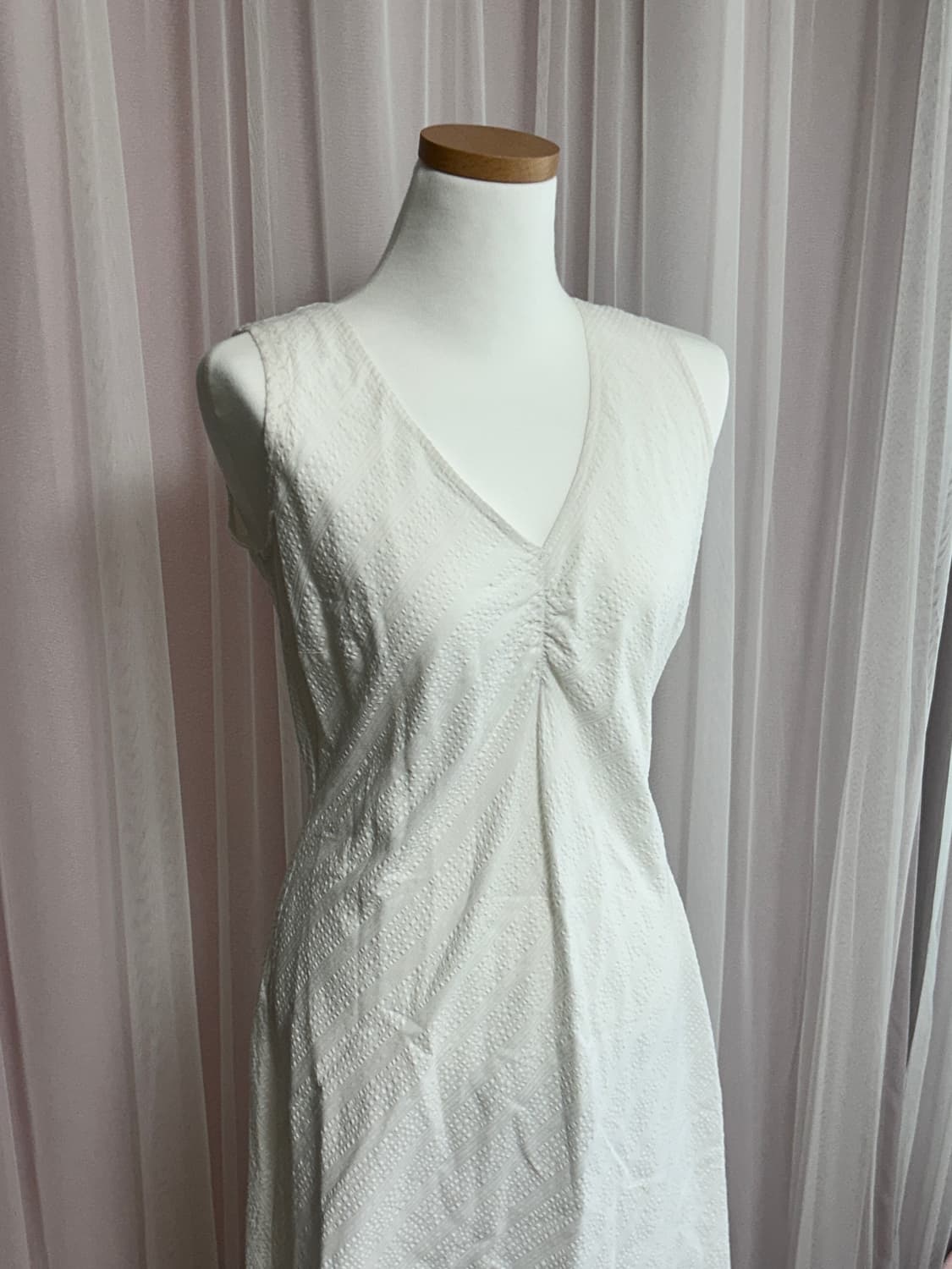 White V-neck Dress 화이트 브이넥 썸머 드레스 상품이미지2