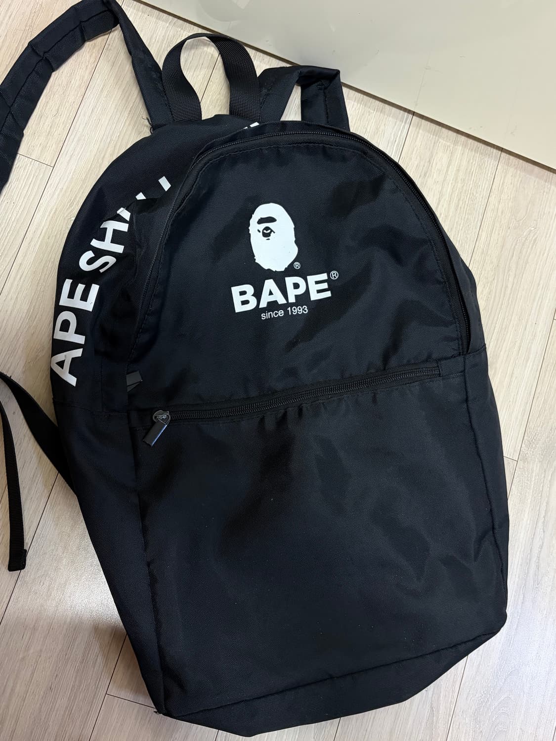 베이프 BAPE 잡지부록 블랙 백팩 상품이미지1