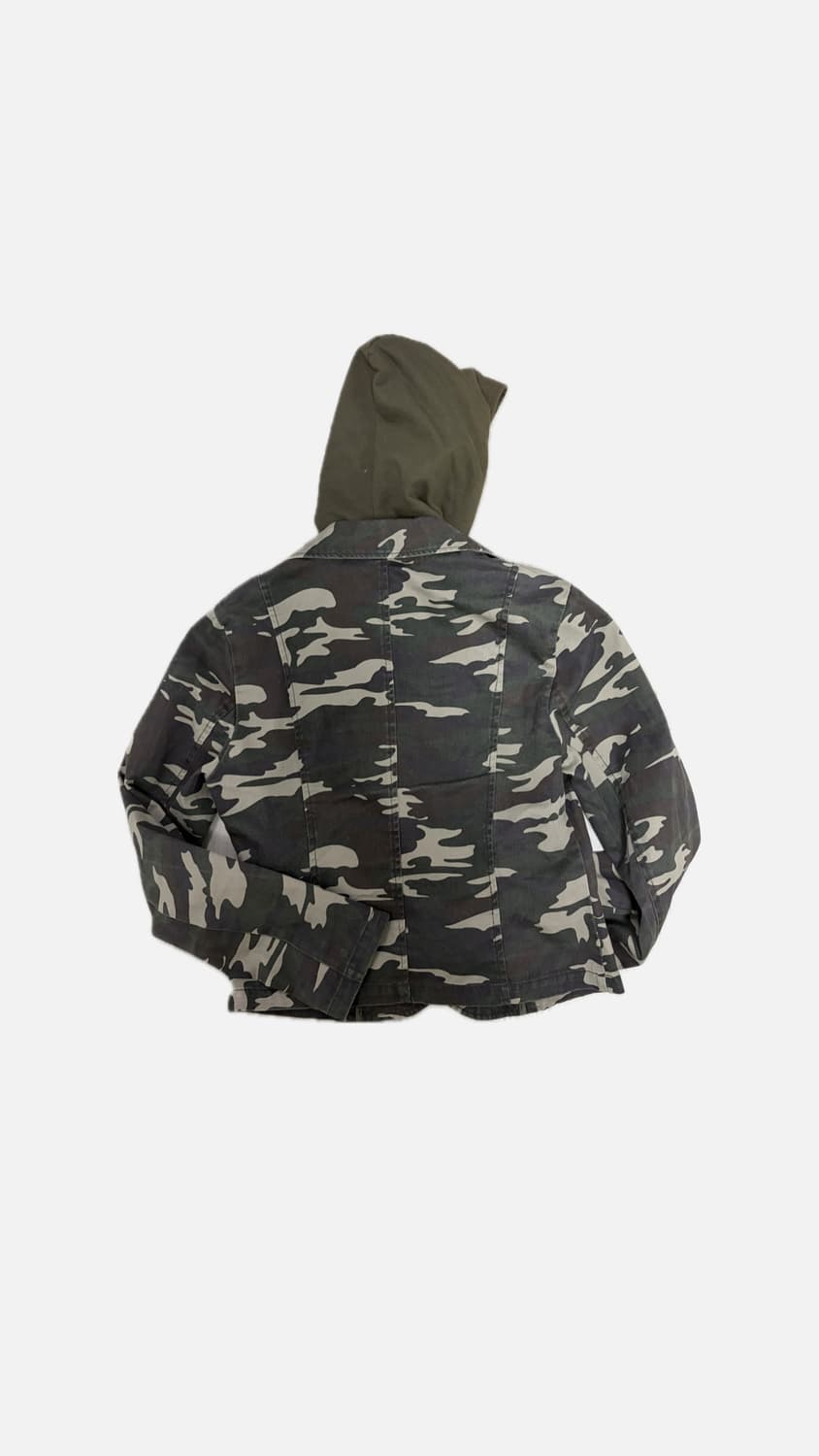 Vintage y2k camo hoodie layered jacket 상품이미지2