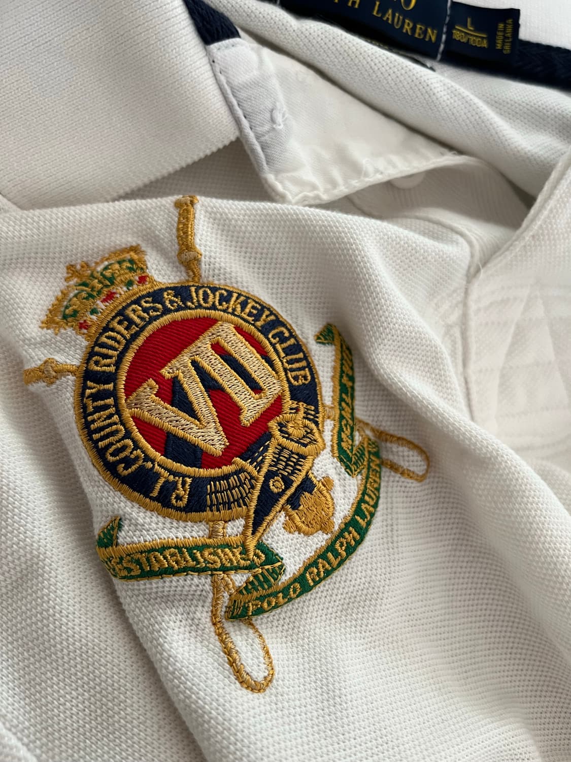 폴로 S 빅포니 카라 롱슬리브 화이트 판매합니다 상품이미지9