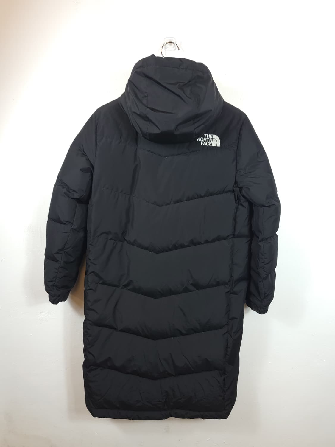 노스페이스 구스다운 롱패딩 블랙 85 XS 새제품급 상품이미지6