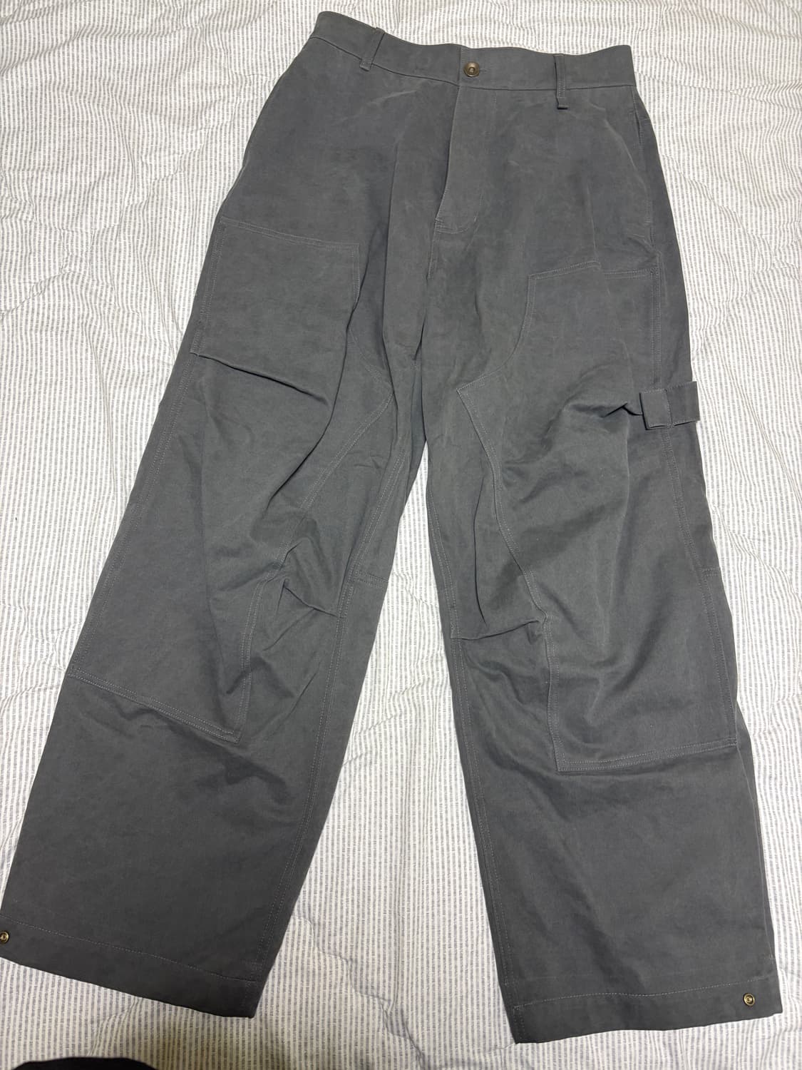 ETCE 더블니 코튼 팬츠 차콜 M 상품이미지1