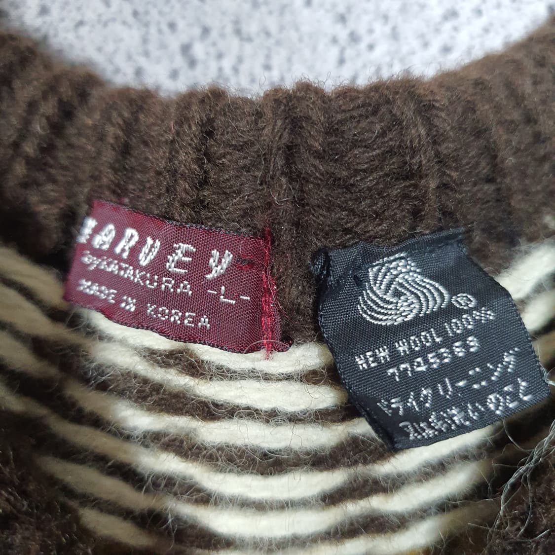 ✨ (바배) 노르딕 울100% 니트 맨투맨  상품이미지3