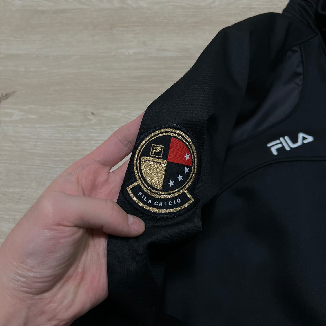 휠라 칼쵸 와펜 이탈리아 축구 져지 트랙탑 집업자켓 [블랙] L/100 상품이미지5