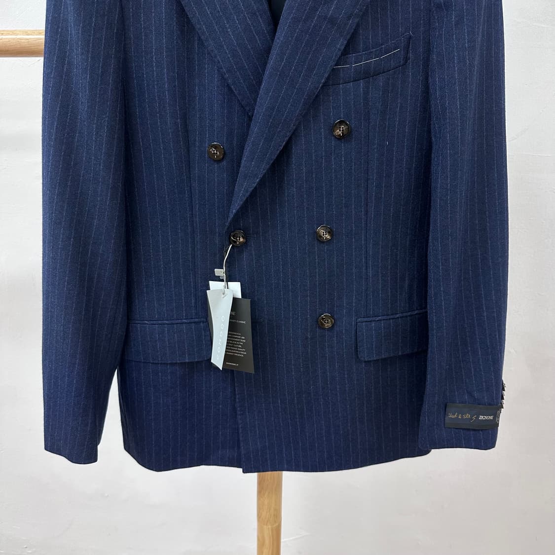 (새상품) 코모도 남성 스트라이프 더블 블레이저 자켓 90-95 J28 상품이미지3