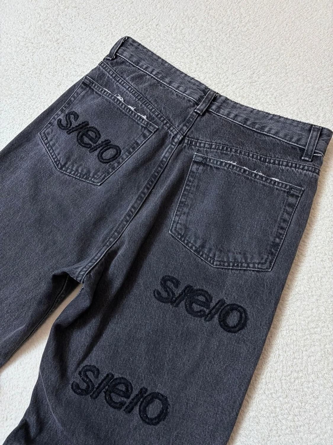 에스이오 seo 로고 엠브로이더리 데님 팬츠 PN6791 상품이미지8