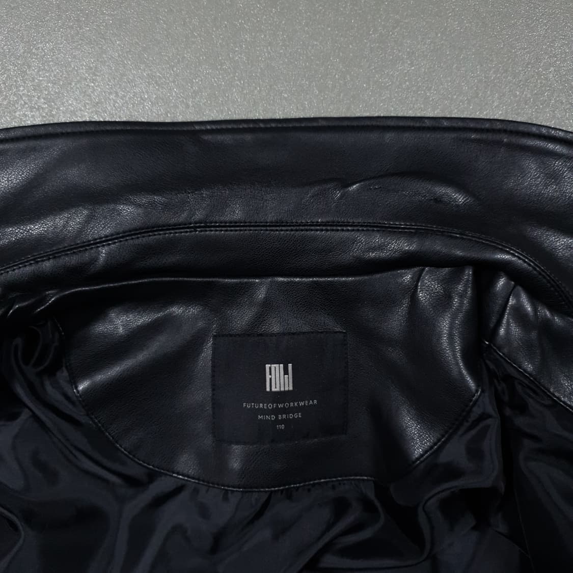 110) 마인드브릿지 신형 22FW 레더 블루종 가죽 자켓 정해인 착용 상품이미지8