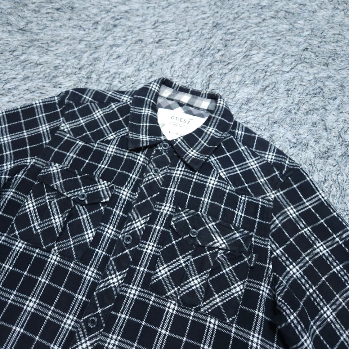 게스Guess)95 남자 겨울셔츠 체크남방 / 왕눈이샵 상품이미지4