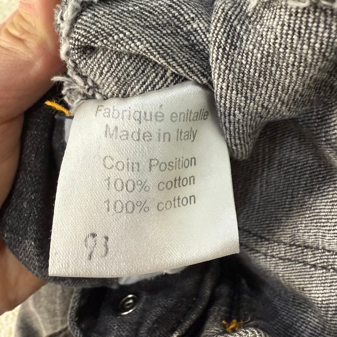 [46] 발망 바이커진 워싱 흑청 데님팬츠 0108T1 상품이미지4