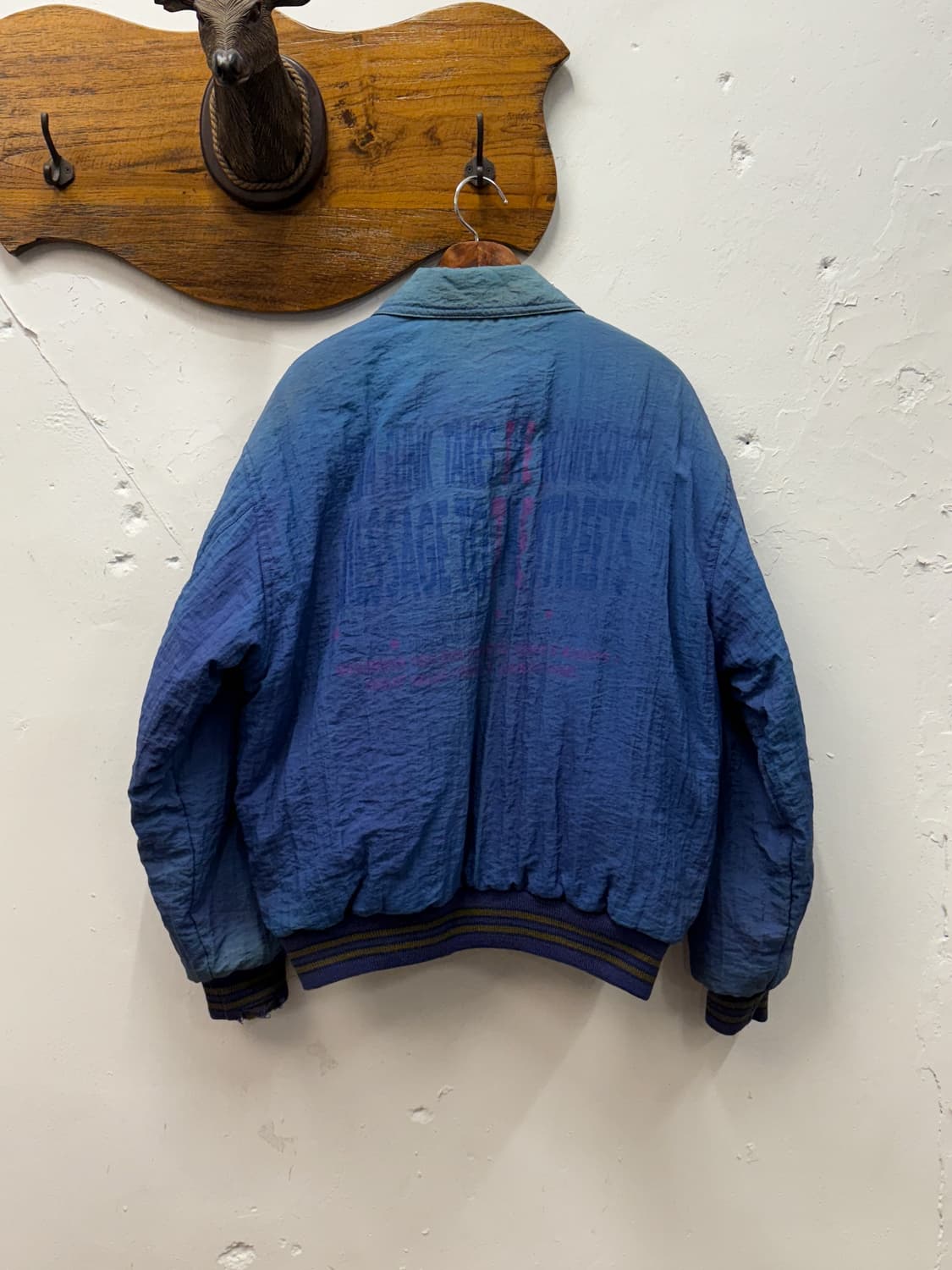 L) Reversible Vintage Zip Bomber Jacket 상품이미지5