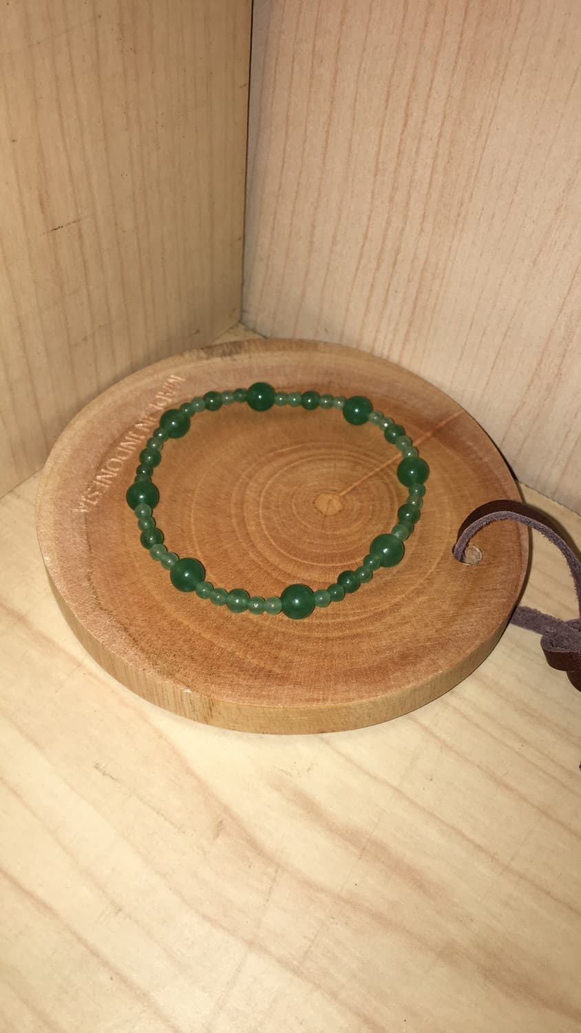 원석 비즈 팔찌 (어벤츄린) 상품이미지1