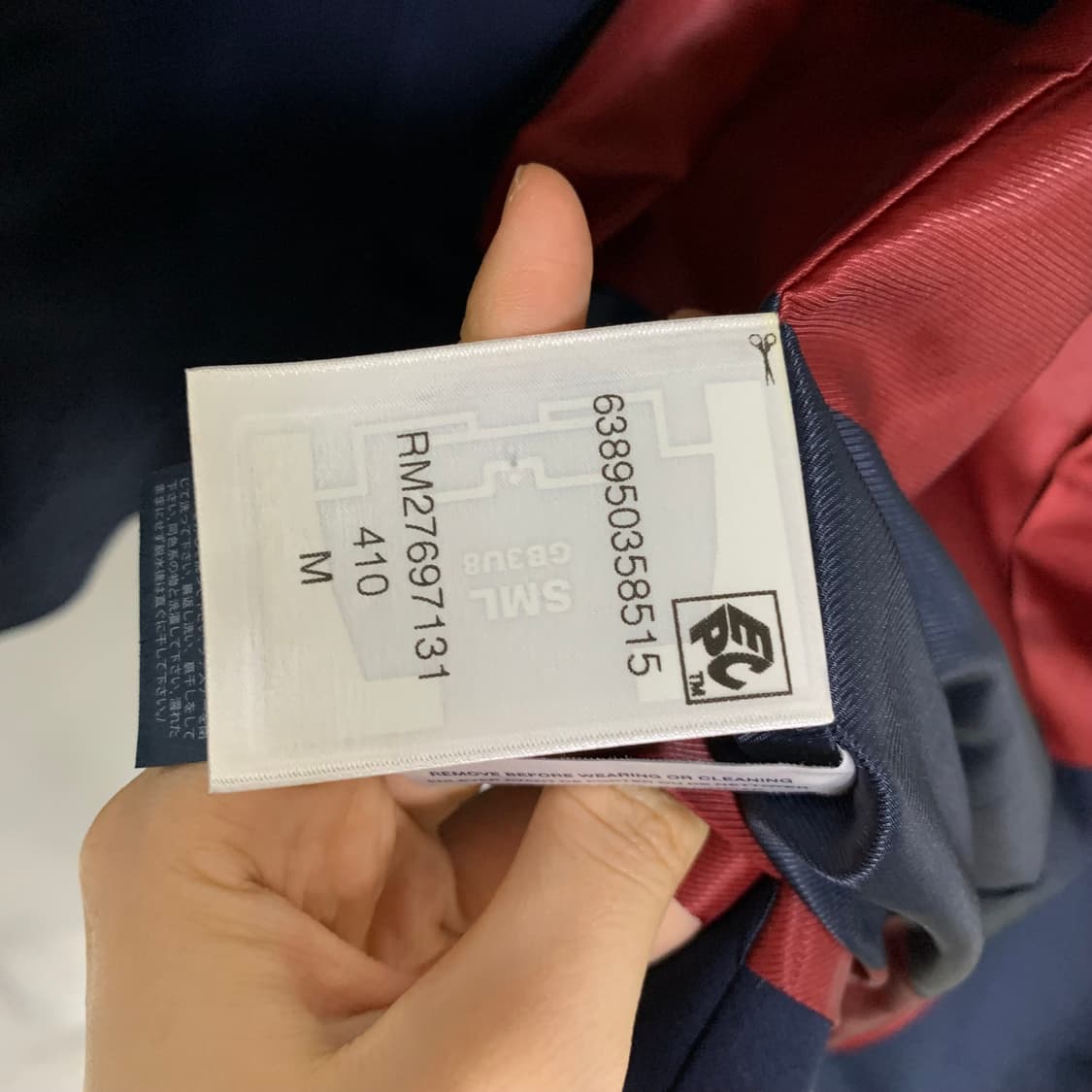 타미힐피거 네이비 트렌치 피코트 M 빈티지 하프코트 상품이미지6