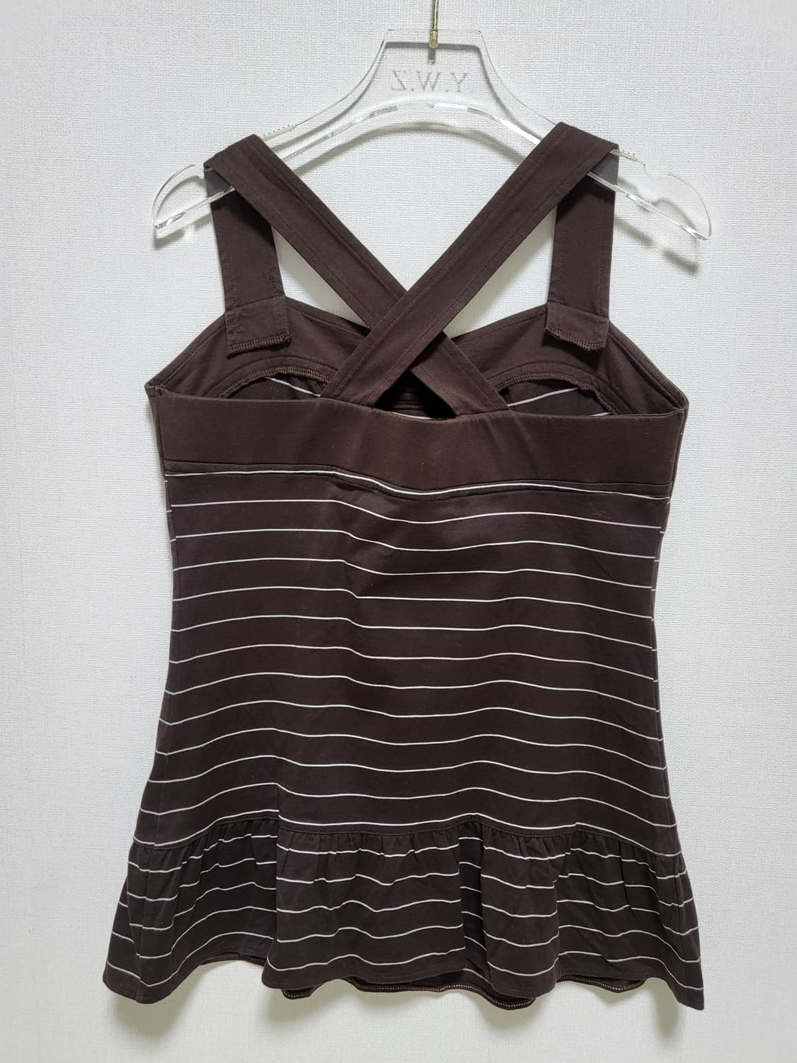 버버리 블루 라벨 스트라이프 민소매 55-66새제품 상품이미지6