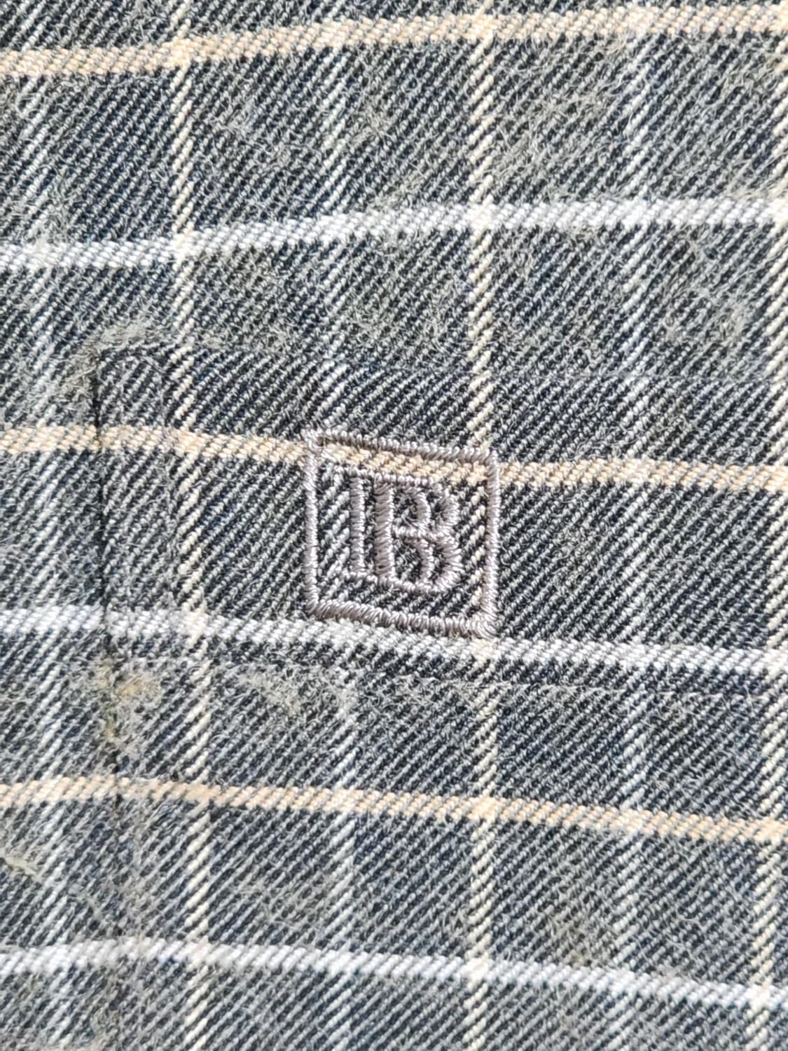 (105) 발망 남방 체크 셔츠 로고 포켓 국내판  상품이미지4