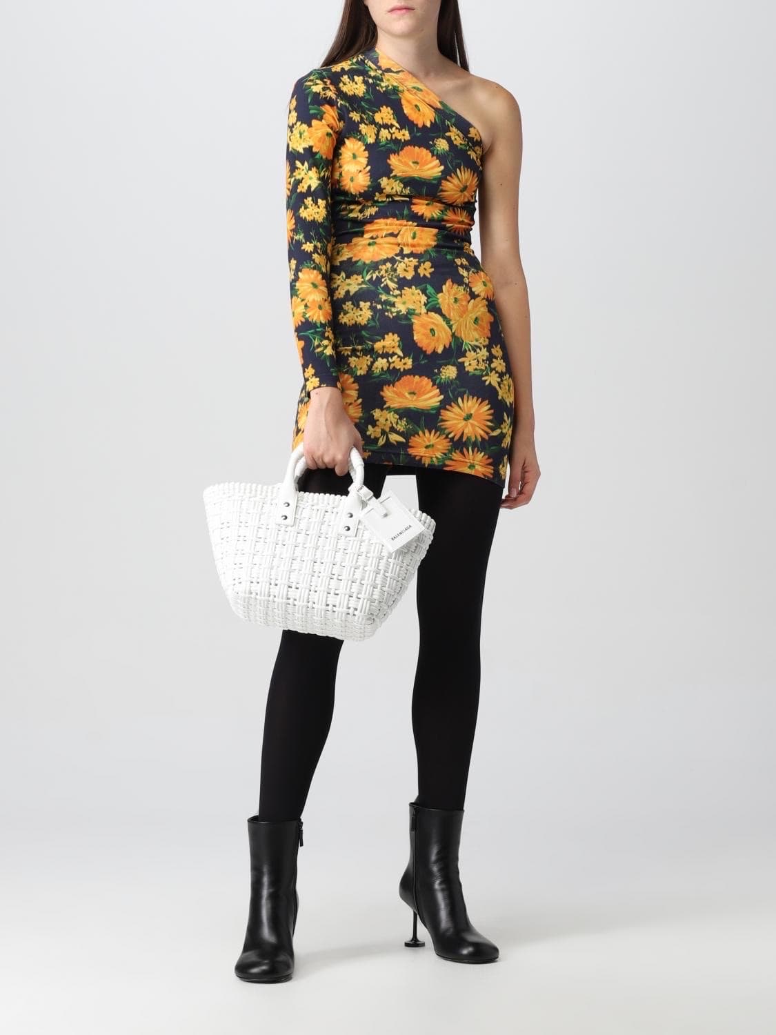 (정품/새상품) 발렌시아가 여성 화이트 비스트로 XS 토트백 숄더백 상품이미지4