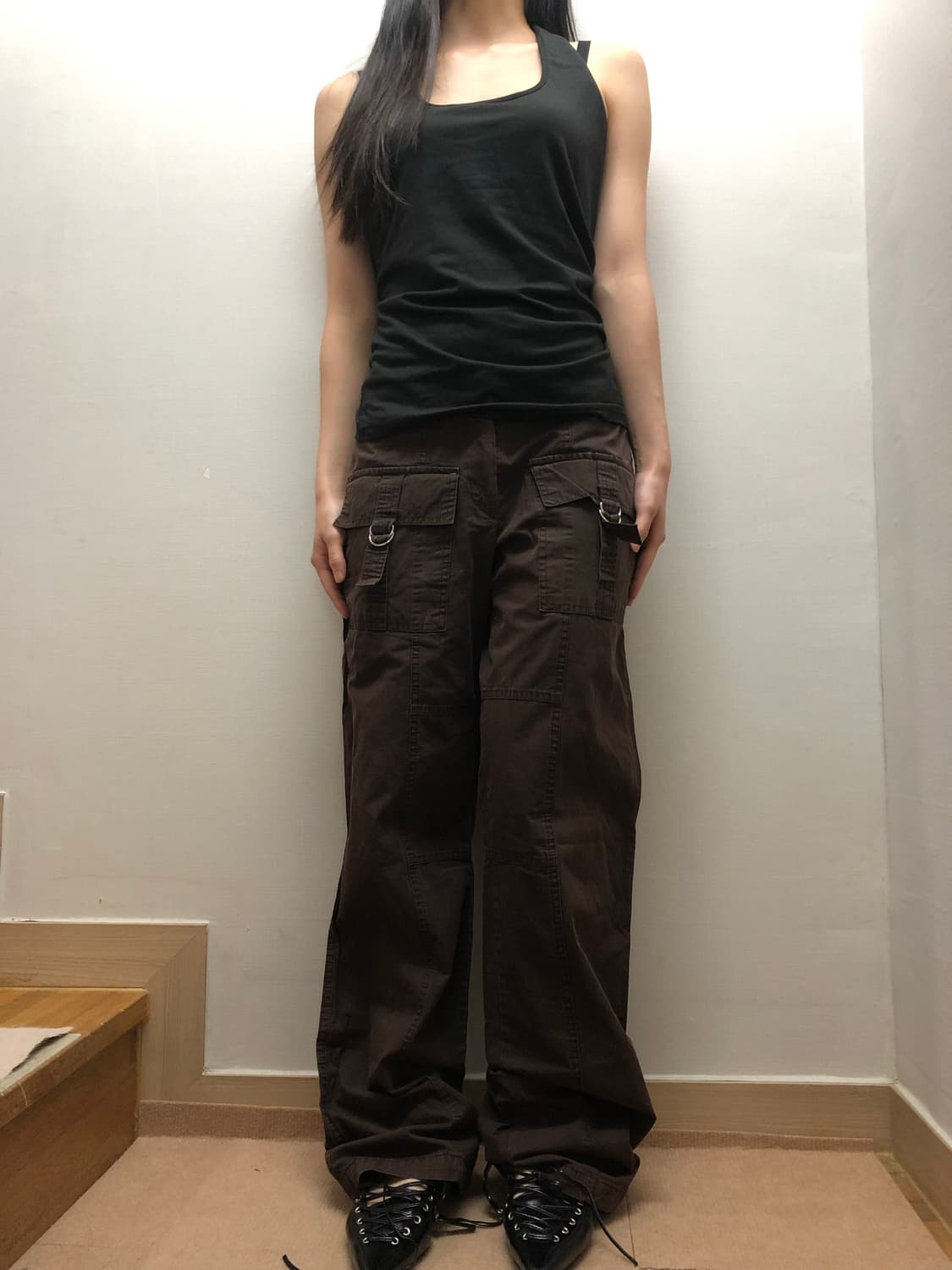 빈티지 브라운 카고 팬츠 상품이미지4