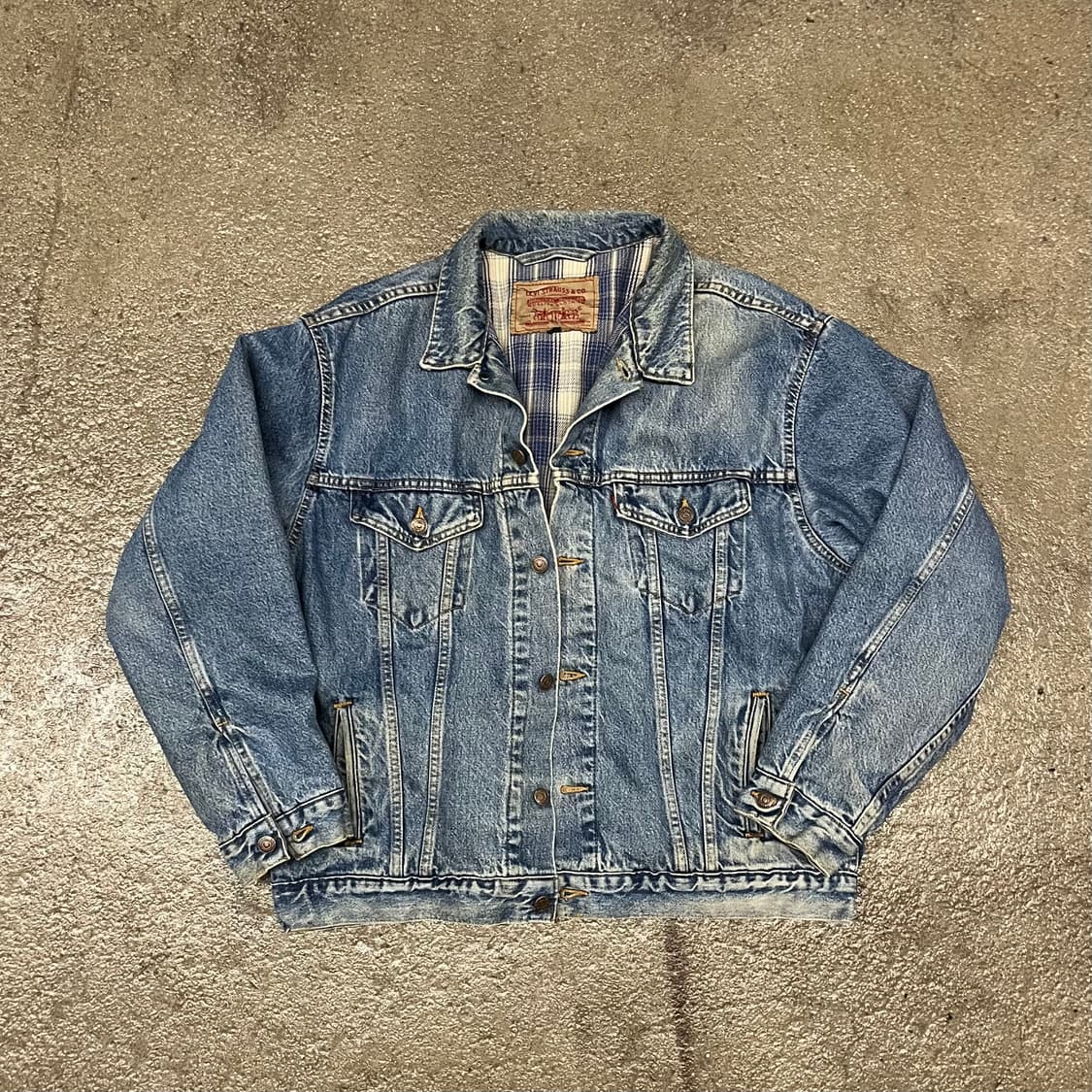 90s 리바이스 플란넬 라인드 데님 자켓 (110) 상품이미지2