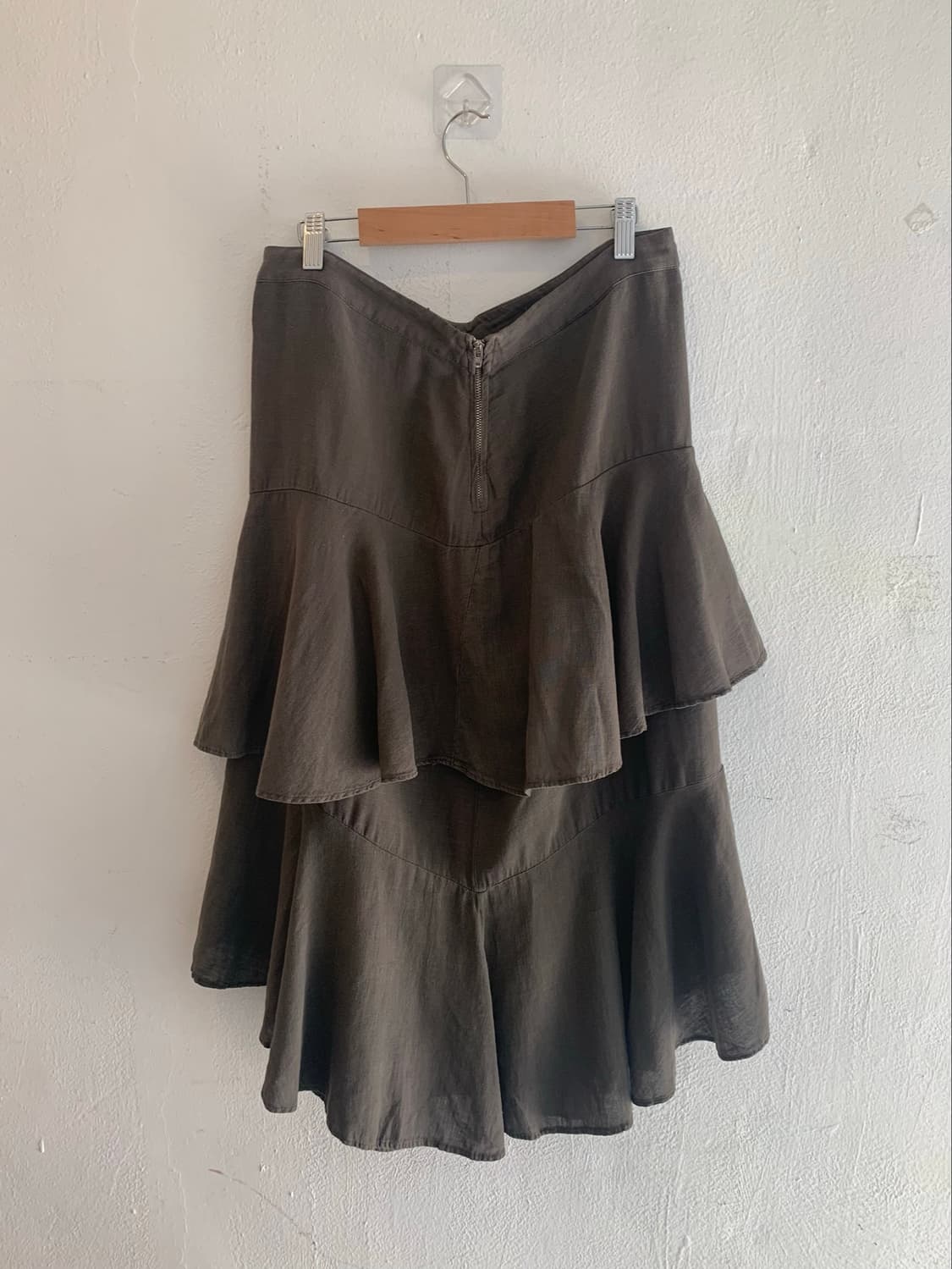 Asymmetric Layered Slit Skirt 상품이미지1
