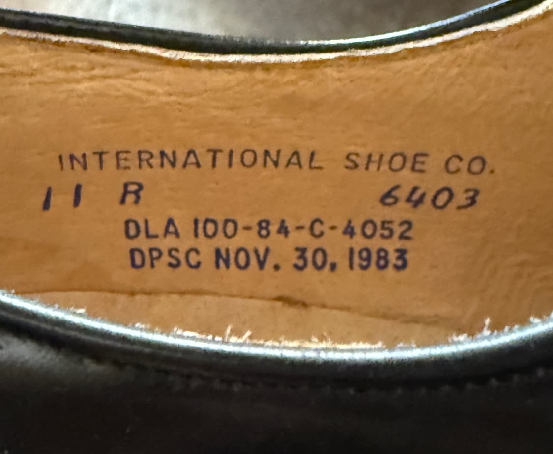 [Dead Stock] 1983s 밀리터리 해군단화 11R 290 상품이미지7