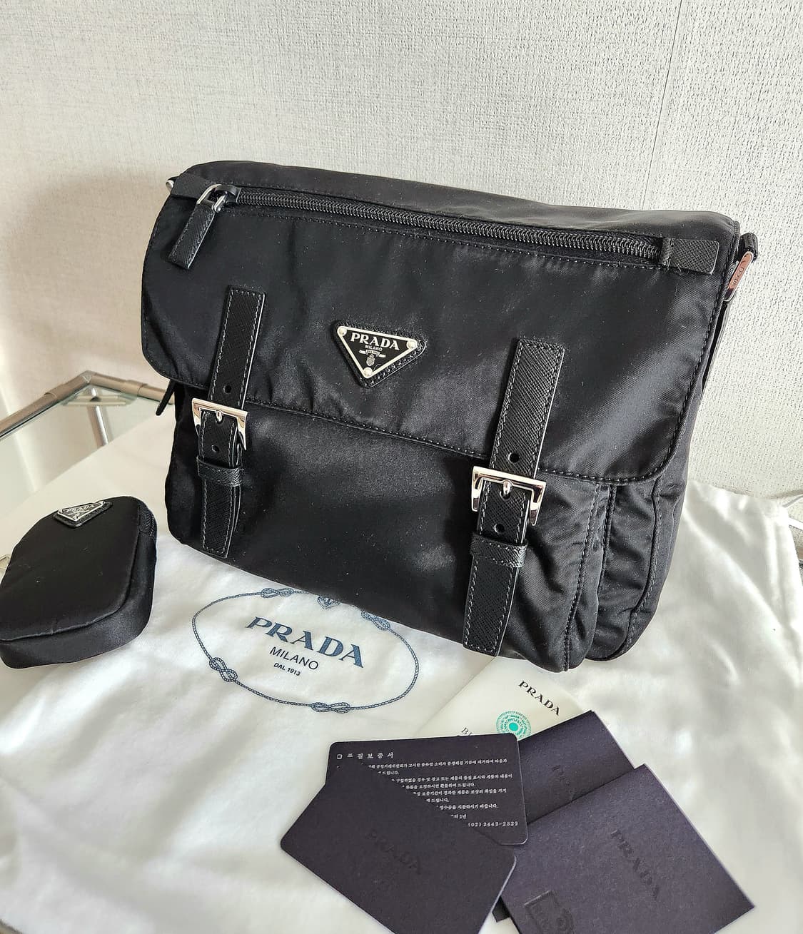 [새상품]급매 프라다 리나일론 숄더백 크로스백 1BD953 상품이미지3