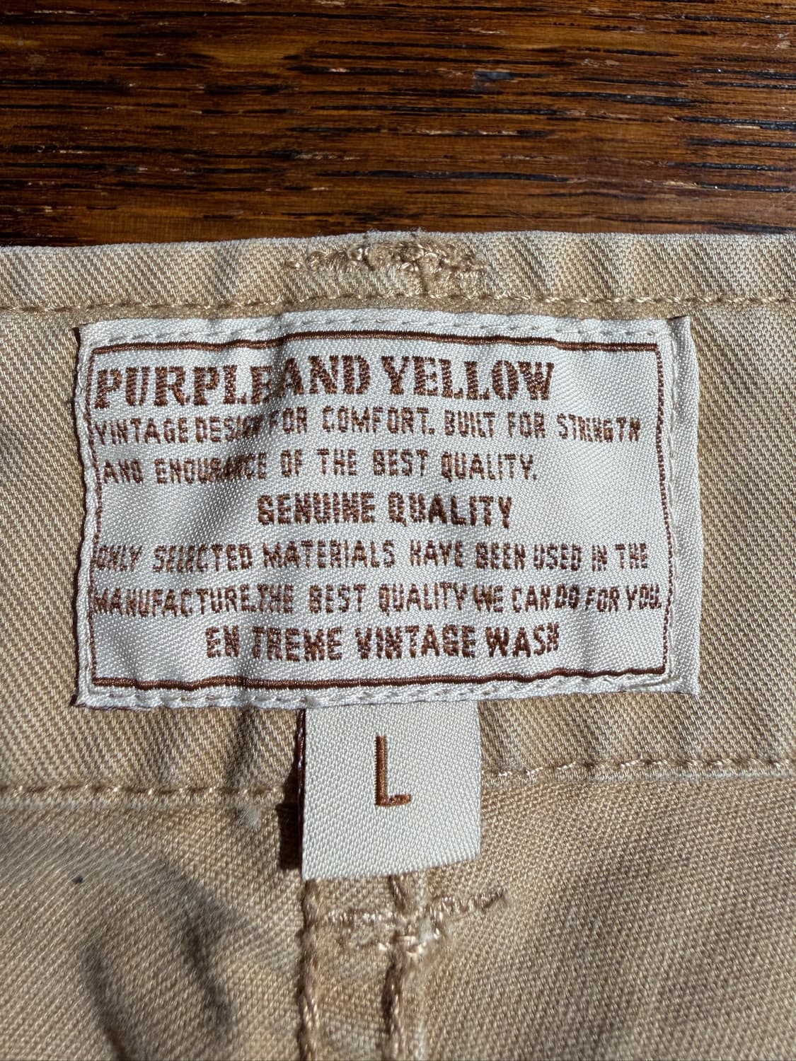 Purple & Yellow Cotton Cargo Pants(32) 상품이미지6