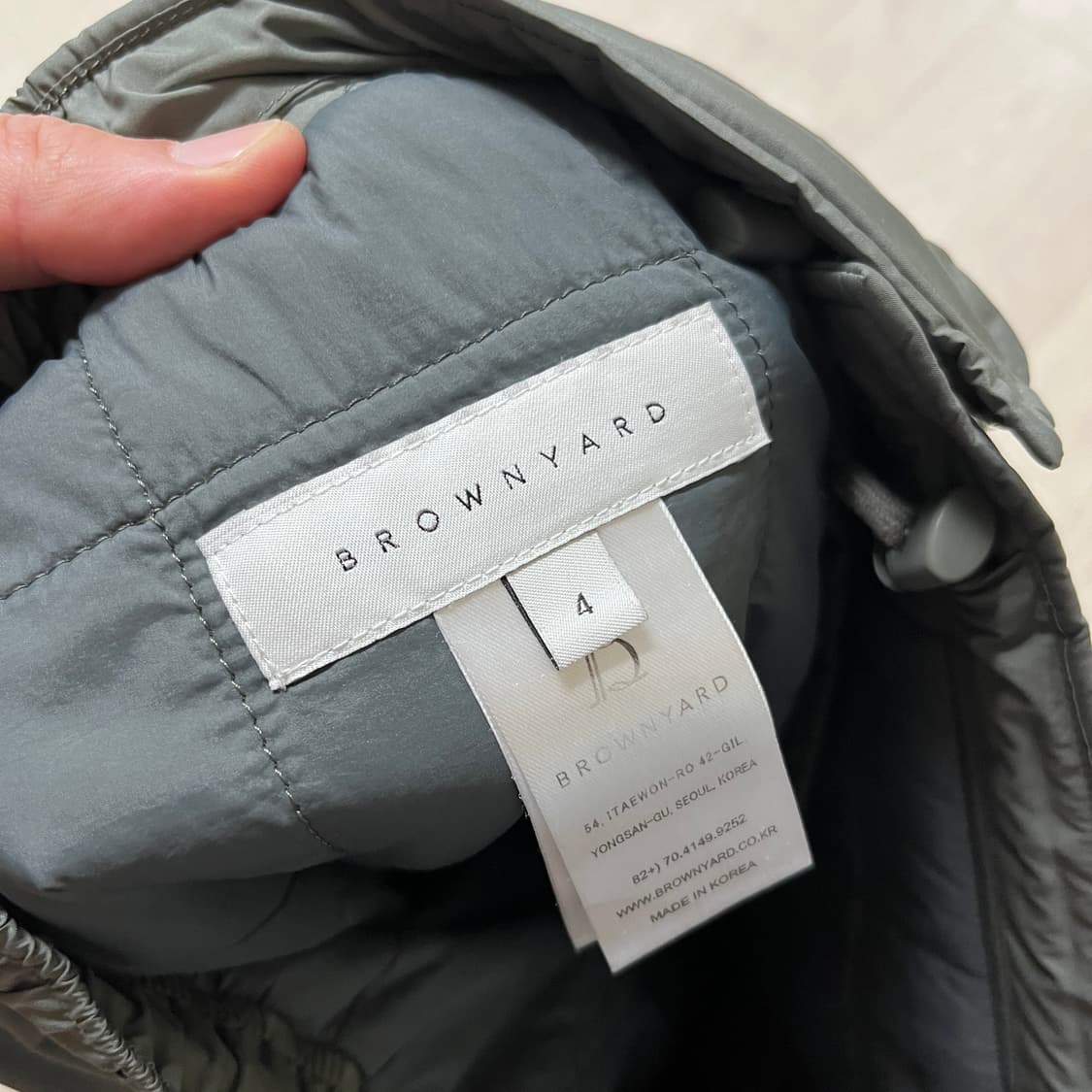 [4] 브라운야드 유틸리티 다운 팬츠 올리브그레이 상품이미지6