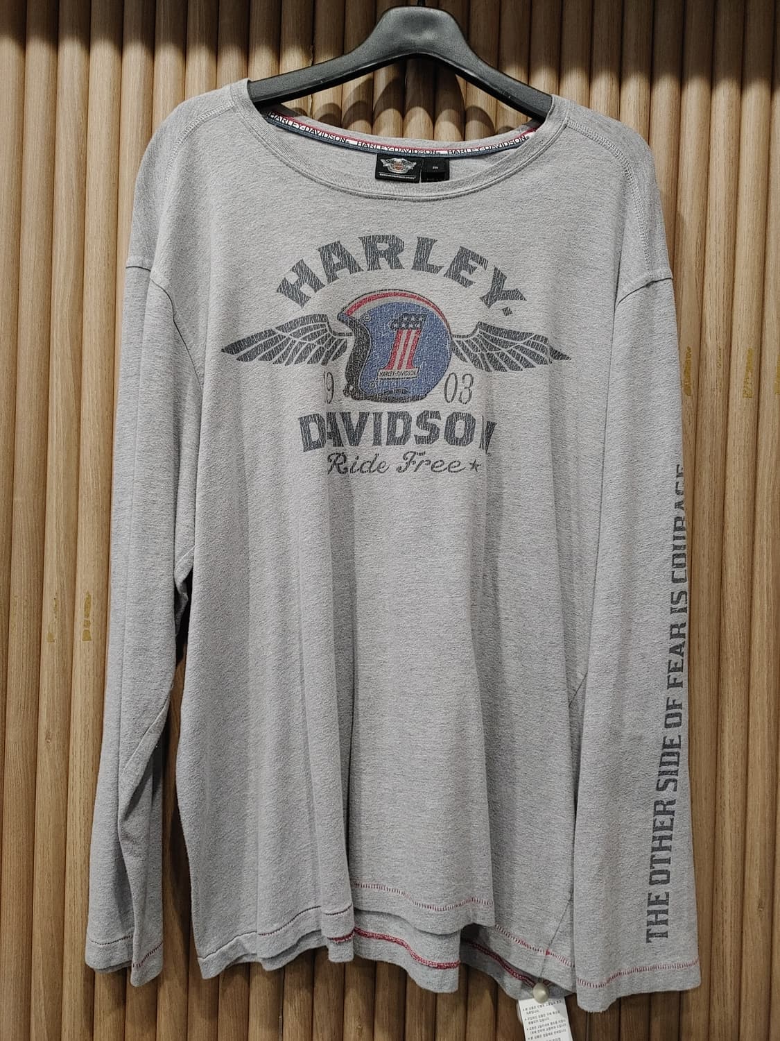 무배) 할리 데이비슨 프린팅 긴팔티셔츠 - 2XL 상품이미지1