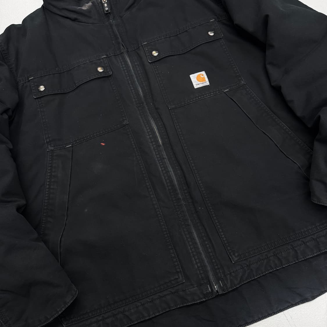 빈티지 칼하트 페이딩 덕캔버스 퀵덕 워크자켓 상품이미지5