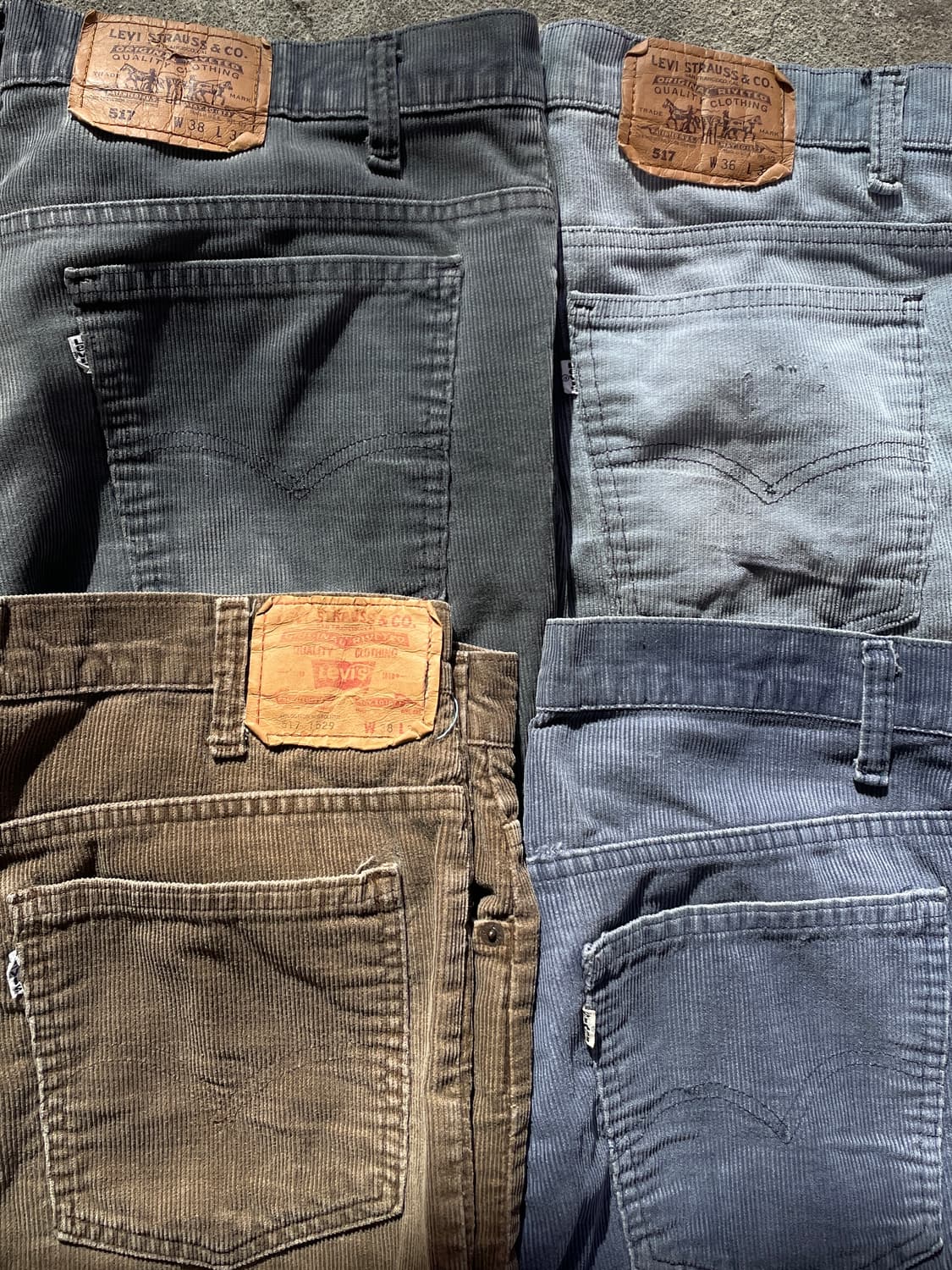 90s Levis 517 Corduroy Distressed 상품이미지1