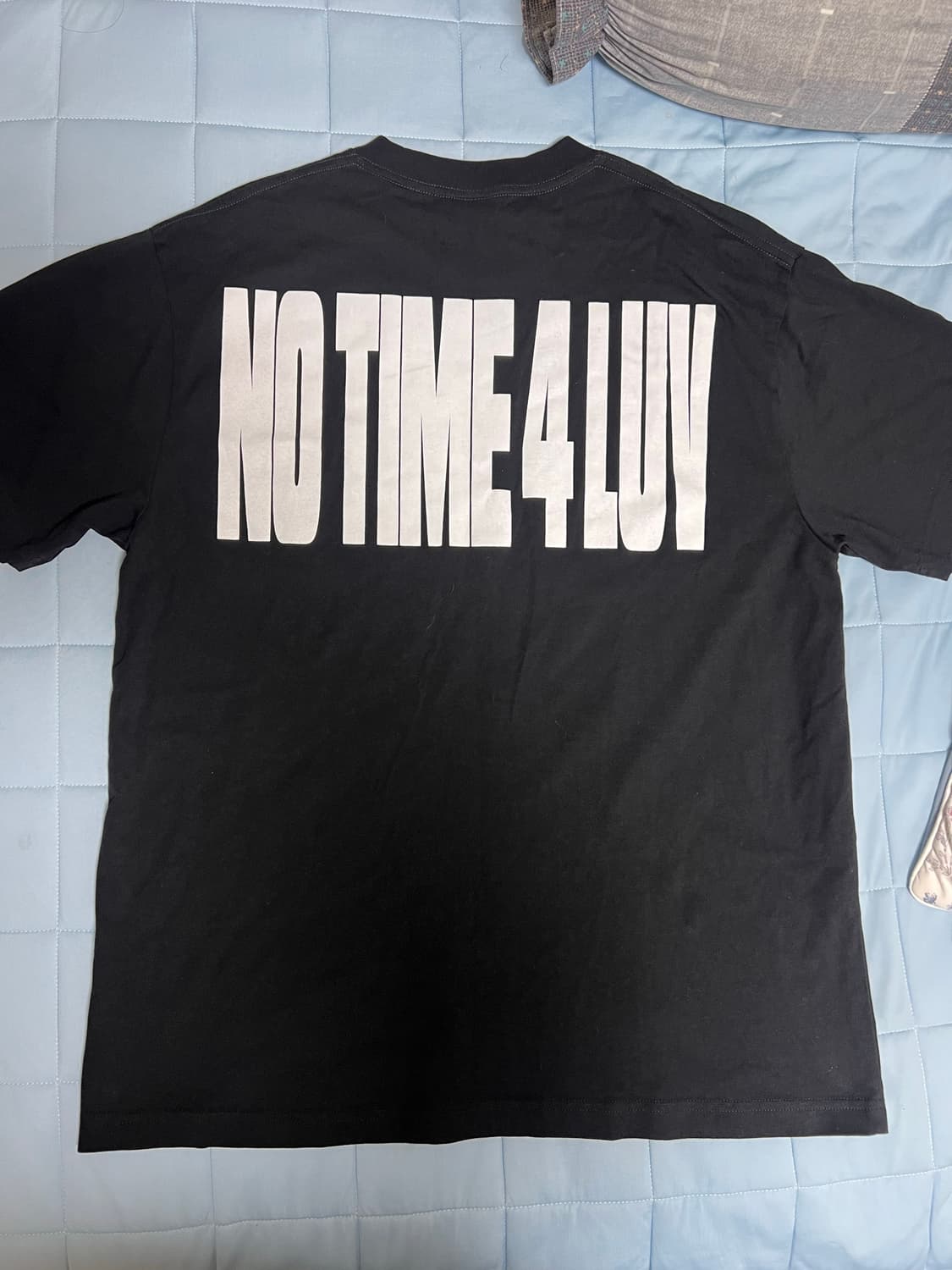 corteiz no time 4 luv t shirt black 상품이미지3