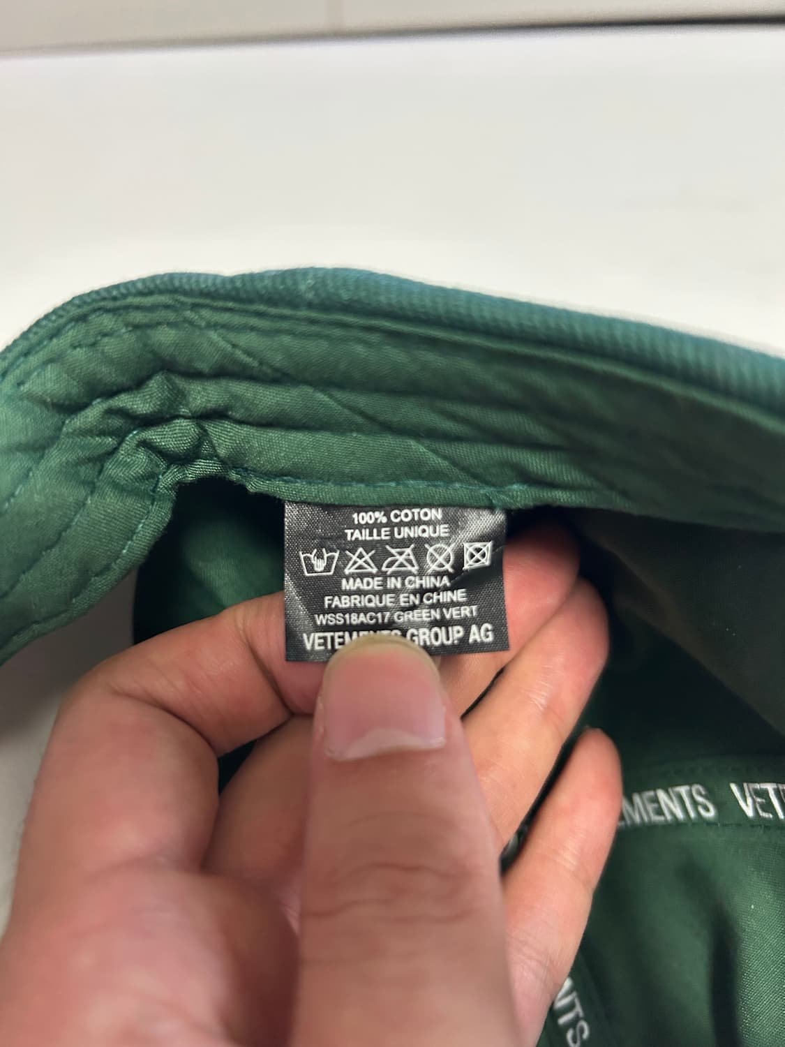 베트멍 자수로고 볼캡 모자 그린 새상품 상품이미지5