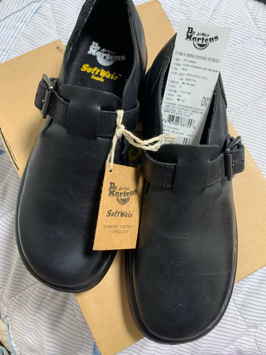 닥터마틴 패트리샤 블랙 uk5 240 (새상품 컨디션) 상품이미지1