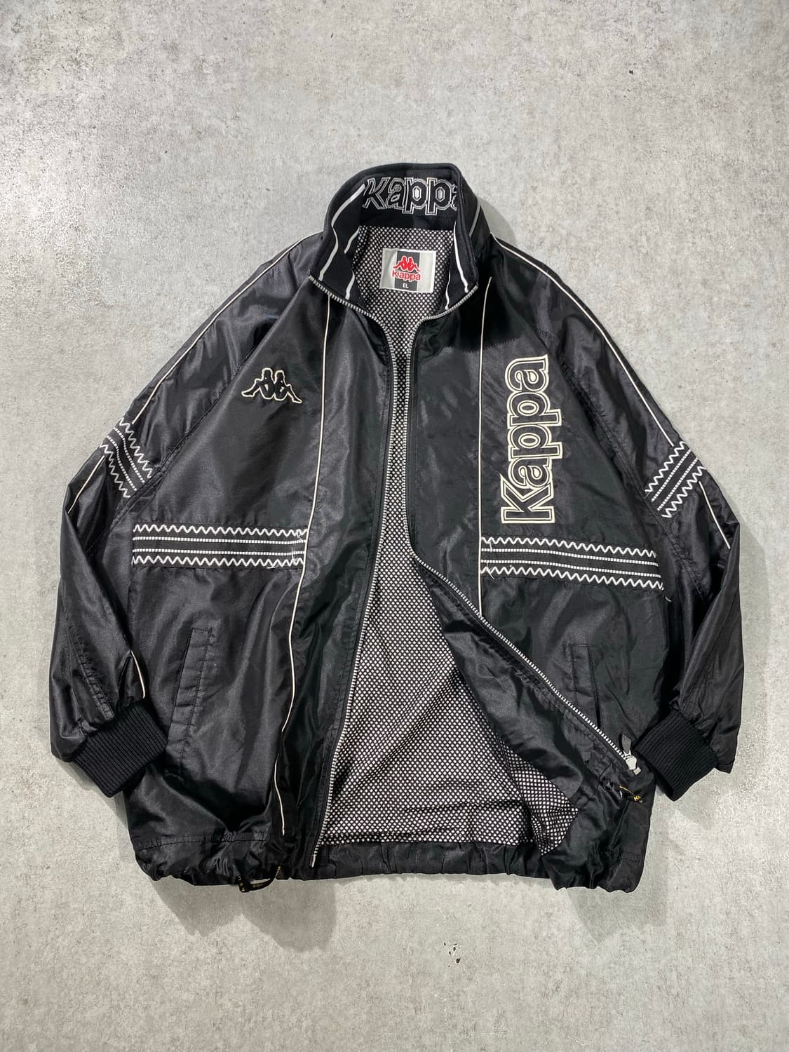 [XL] 90-00s KAPPA 카파 올드스쿨 나일론 집업자켓 상품이미지1