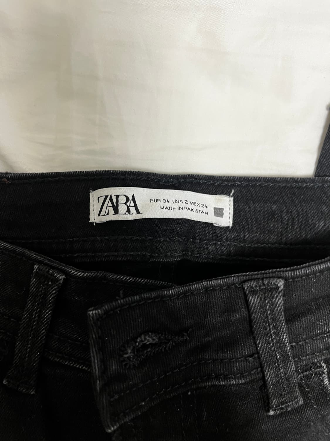 자라 검정일자청바지 상품이미지2