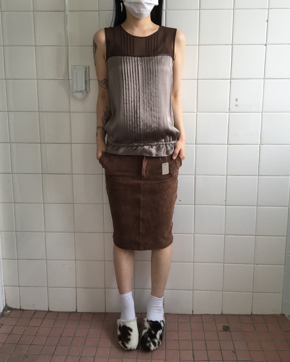 Glossy layered sleeveless 상품이미지6