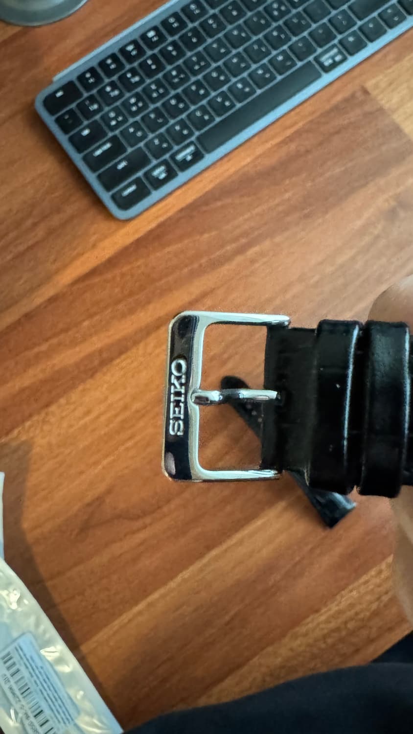 Seiko 세이코 정품 악어무늬 가죽 스트랩 시계줄 22mm 상품이미지5