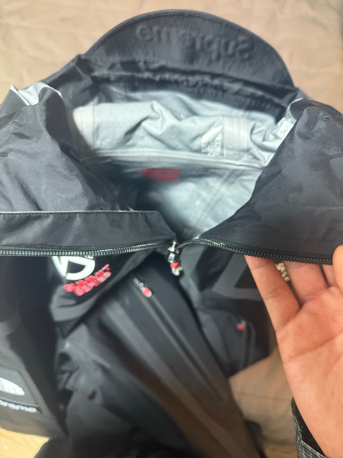 슈프림 노스페이스 21SS 테이프심 자켓 블랙 L 상품이미지6