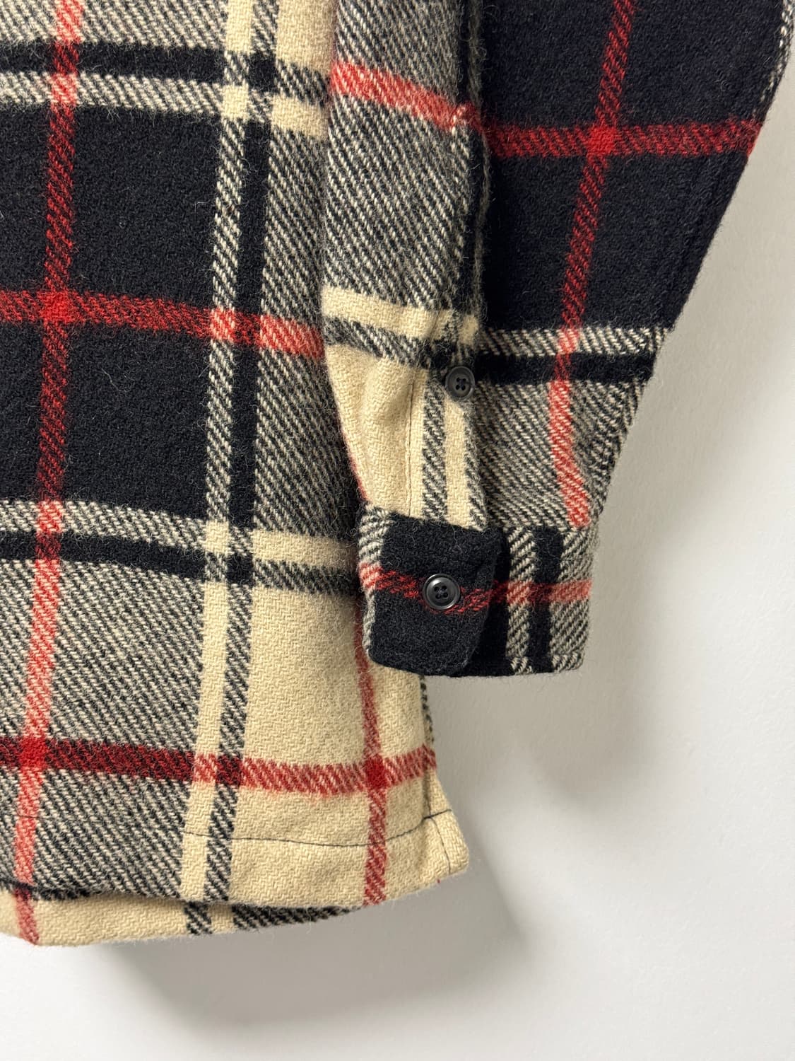 폴로랄프로렌 체크 헤비 울셔츠자켓 90s XL 상품이미지4